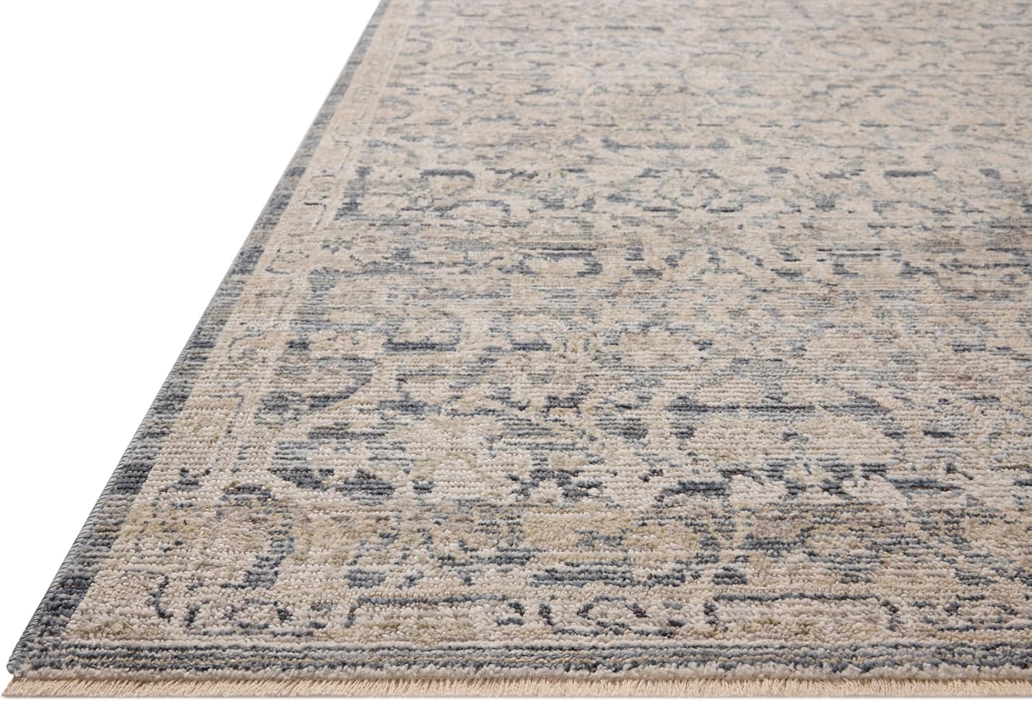 Loloi Milena Collection MLE-02 Denim/Natural 7'-10" x 10' Area Rug