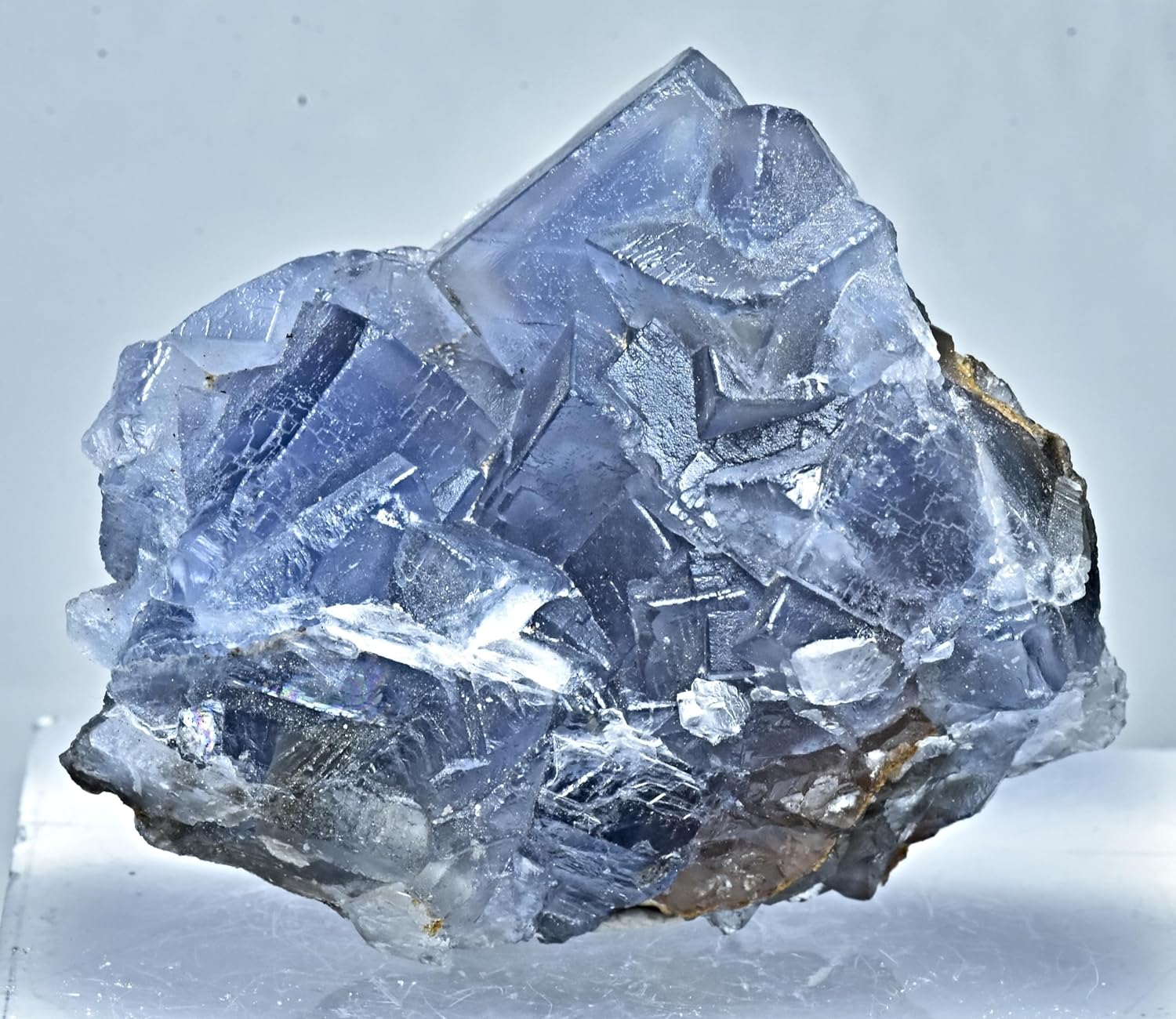 Awesome Natural Blue Fluorite Crystal Specimen from Baluchistan Pakistan 55 Gram