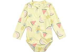 Baby Girl Long Sleeve Rashguard Swimsuit
