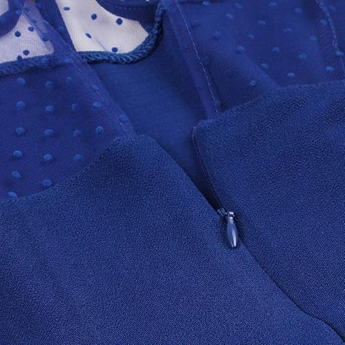 Miniatura 4 de Vestido vintage de lunares de los años 50 Audrey retro Rockabilly vestido de fiesta de los años 50 y 60, vestido de cóctel acampanado