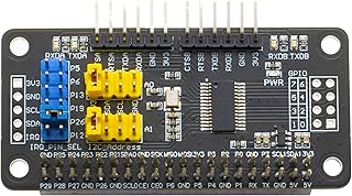 XICOOLEE Serial Expansion Module I2C Interface, Adopt SC16IS752 UART Expansion Chip, 8-bit I/O Expansion, 2-Channel UART 8 GPIOs Expansion,Suitable for Raspberry Pi Zero/Zero W/Zero WH/2B/3B/3B+/4B