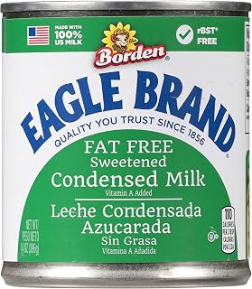 Eagle Brand Sweetened Condensed Milk 14 oz - Gluten-Free Fat-Free Baking Essential, 100% US Milk