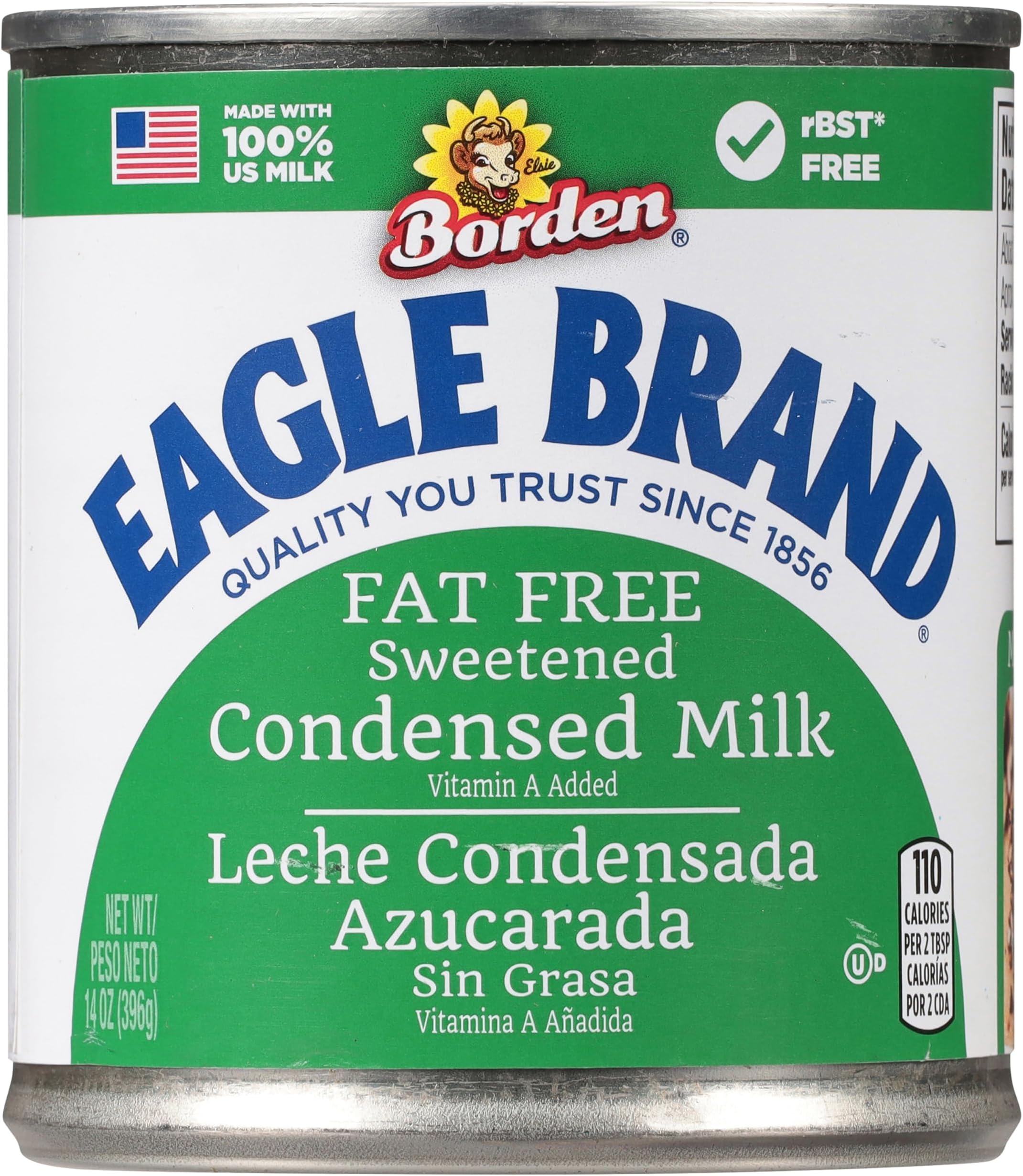 Borden Eagle Condensed Milk, Plain Sweetened, 14 oz
