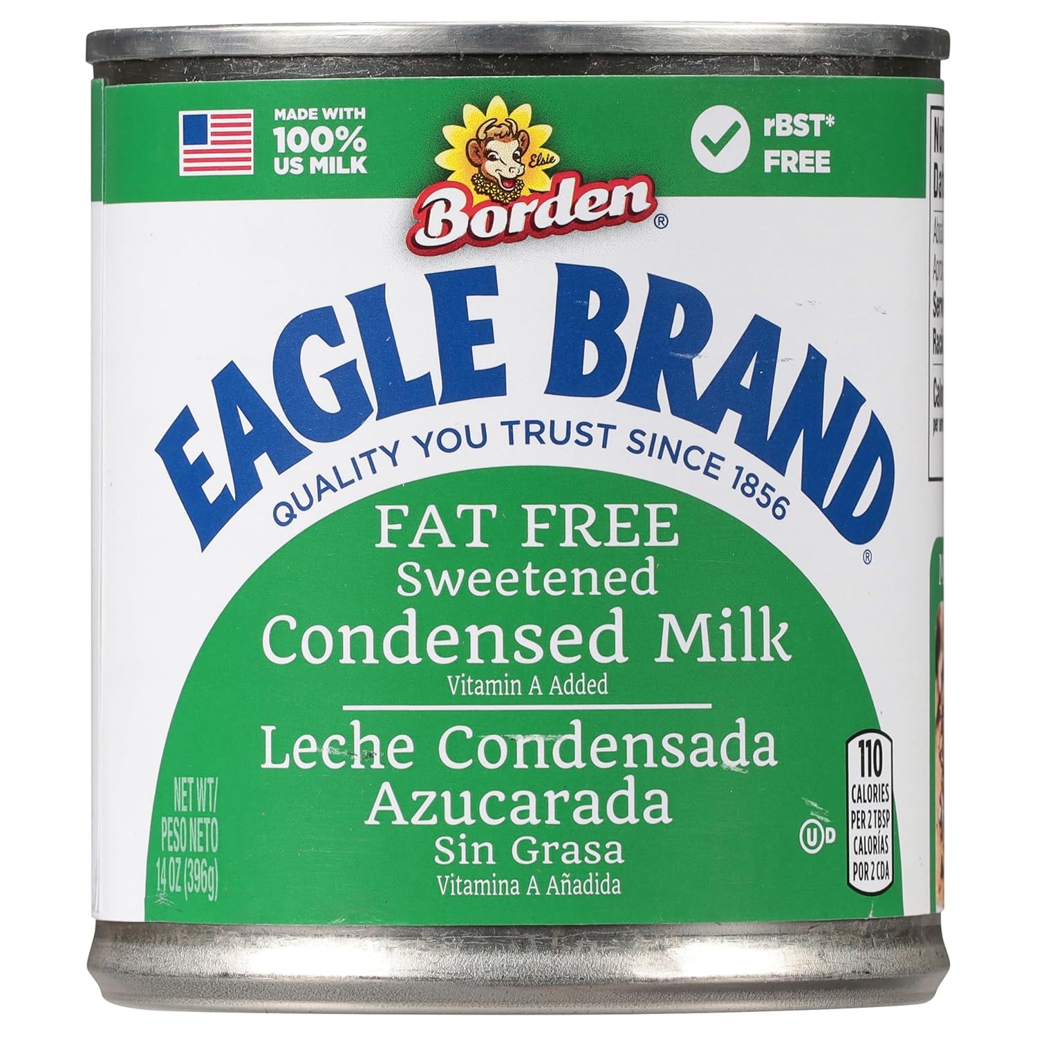 Eagle Brand Sweetened Condensed Milk 14 oz - Gluten-Free Fat-Free Baking Essential, 100% US Milk