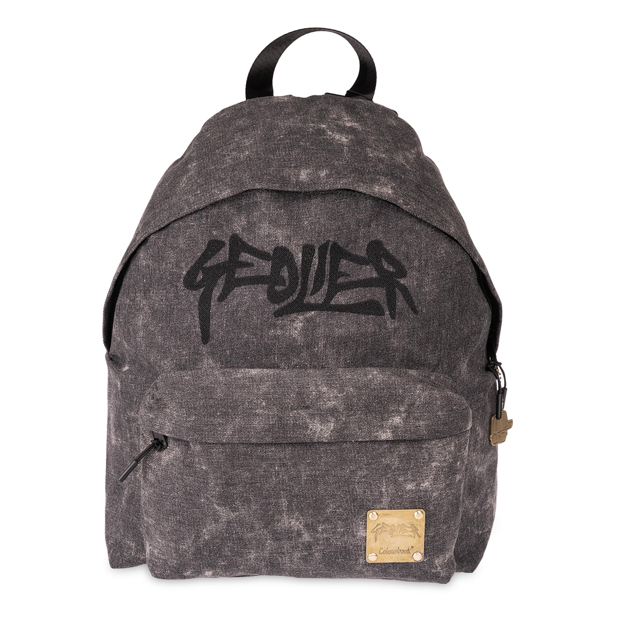 Colourbook Zaino Casual Geolier Black Denim 23 Litri Similpelle Effetto Denim Spallacci Rinforzati Schienale Imbottito Licenza Ufficiale Scuola Tempo Libero