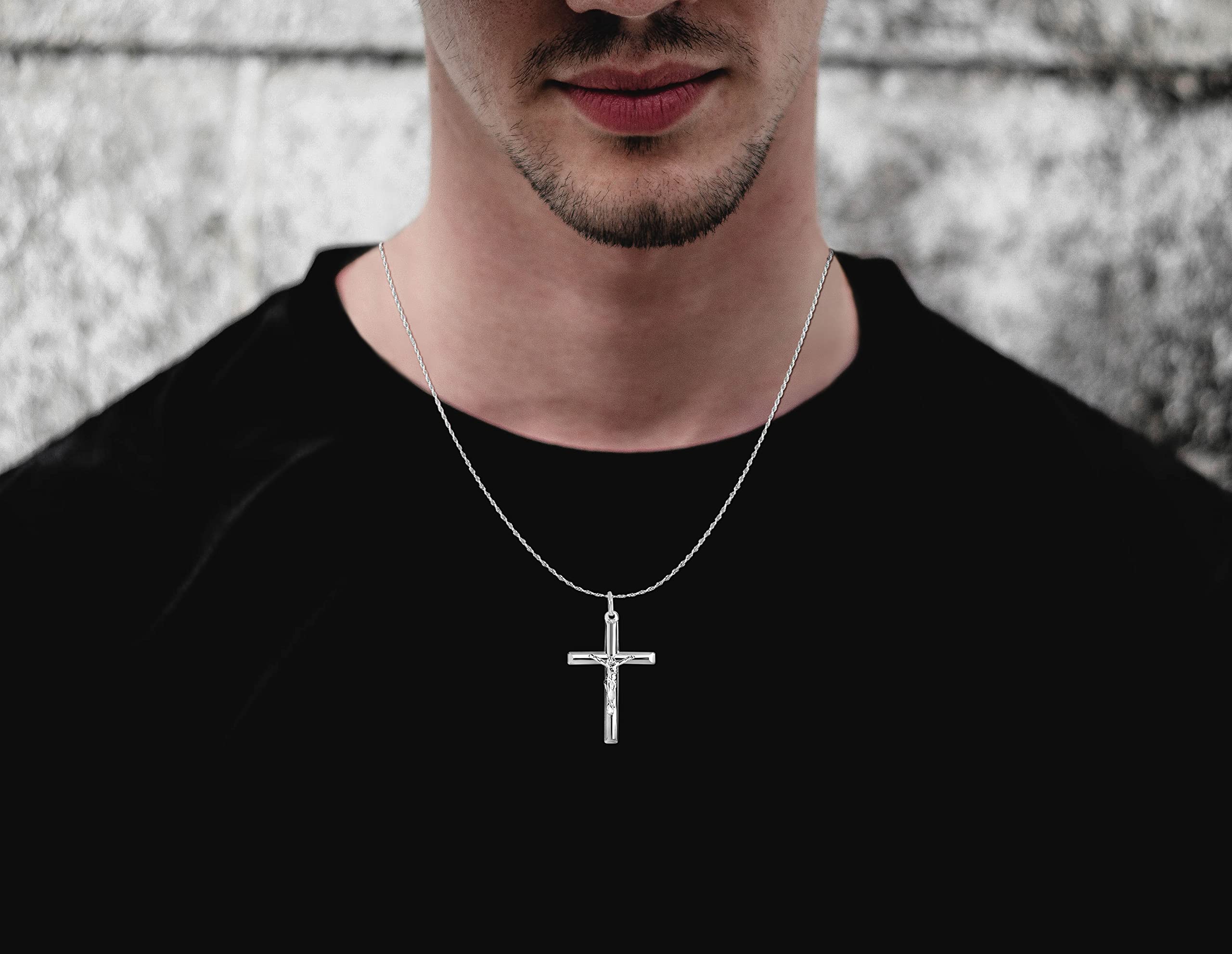 Snapklik.com : Savlano 925 Sterling Silver Crucifix Jesus Christ Cross ...