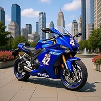 Vista 2 de MC MOTOPARTS Juego de 3 calcomanías personalizadas para matrícula de motocicleta y motocross, número y nombre personalizados, calcomanías de vinilo