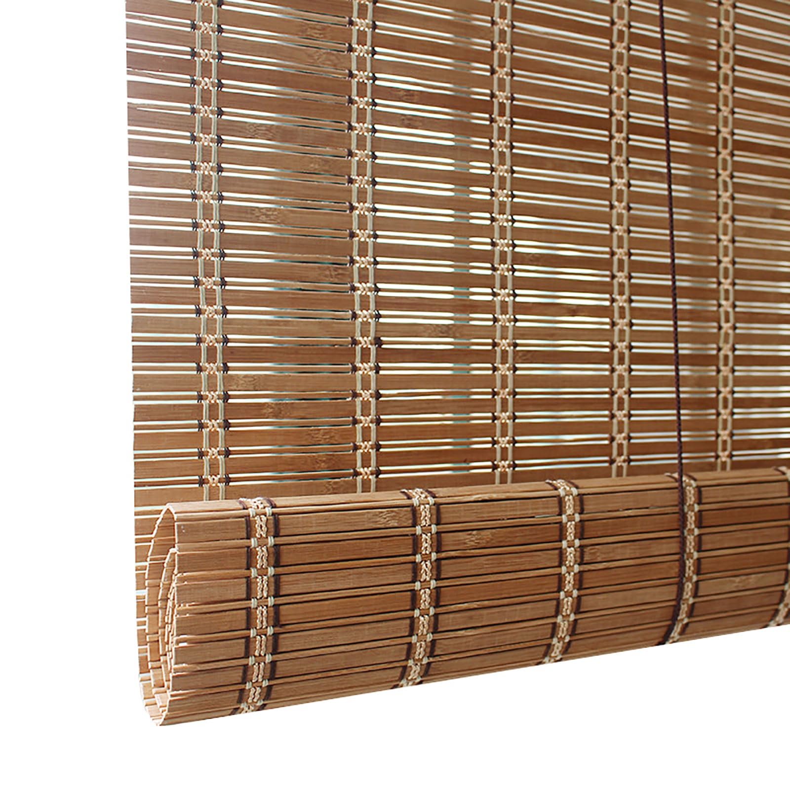 85% Blackout Bamboo Blinds Outdoor Roller Blinds Roman Blinds Window Shutters for Kitchen Patio Living Room Garden Easy to Install 50 55 60 65 70 75 80 90 100 105 110 120 125 130 140 150 160cm Wide