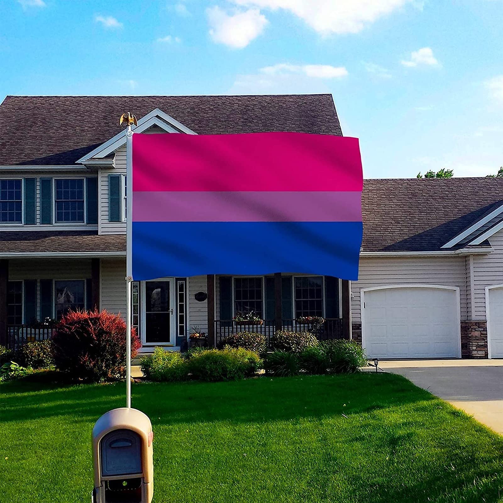 Pansexual Pride Flag Progress Rainbow 90x150cm Desfile Mes Orgullo LGBTQIA Banner Pared Interior Exterior Colgante Decoración Voladora Resistente Decoloración UV Color Vivo