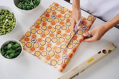 Miniatura 3 de SUPERBEE - Rollo de cera de abeja, reutilizable para alimentos, rollos de envoltura, papel de abejas reutilizable para envolver verduras y queso