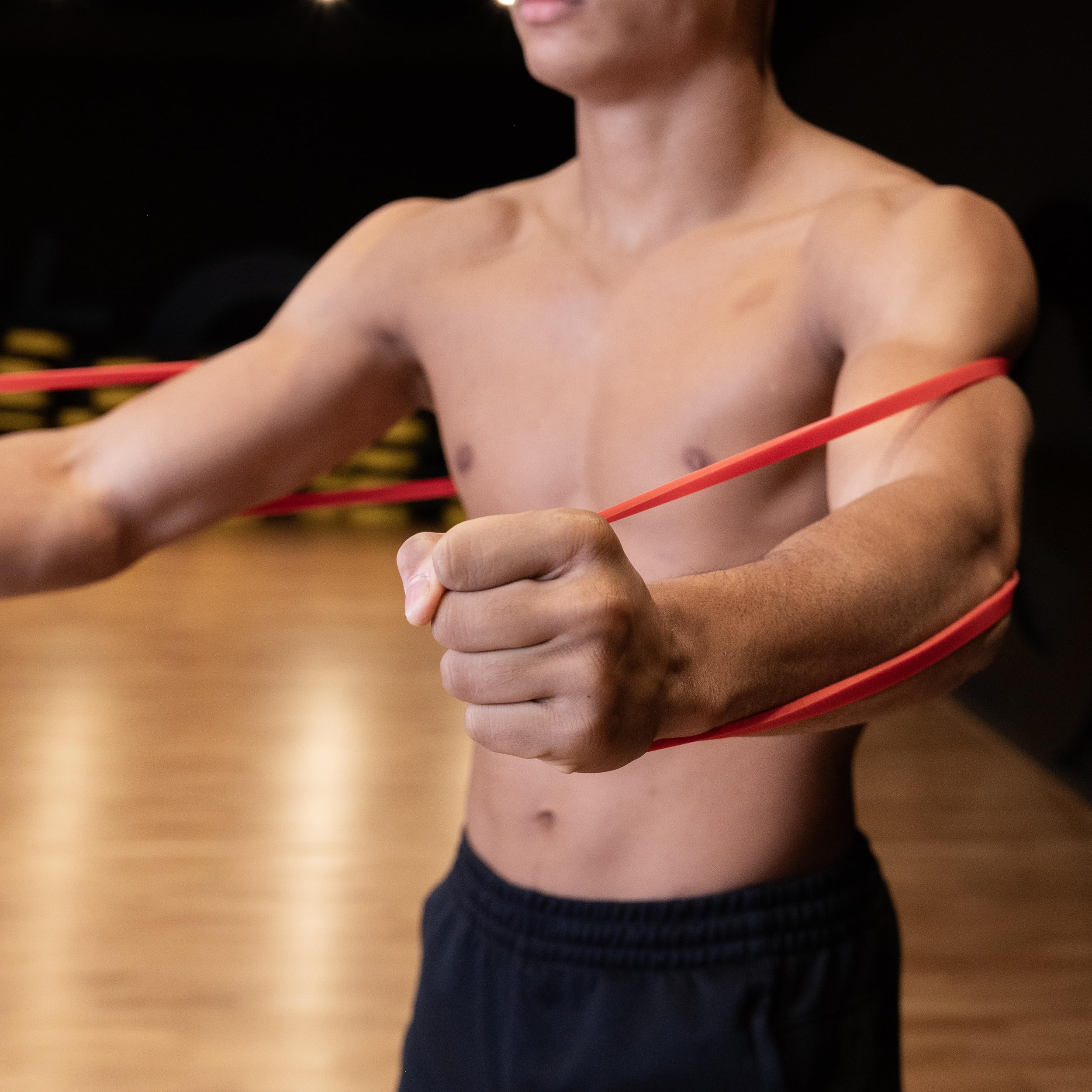 Fizyo Power Band – Zestaw 3 Taśm Oporowych, 3 Poziomy Oporu, Do Podciągania i Treningu Siłowego, Jogi, Pilatesu, Elastyczne