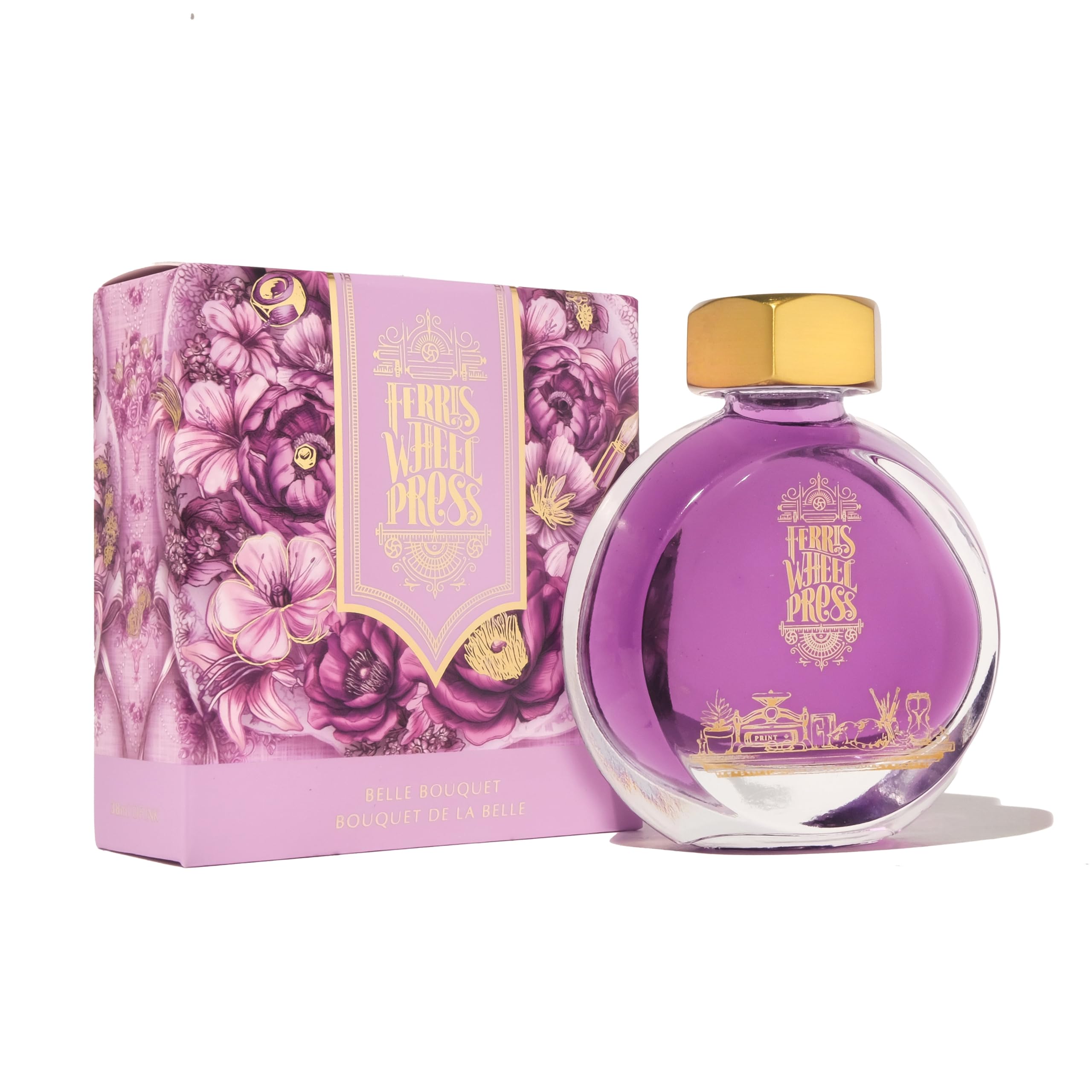 Ferris Wheel Press Ink, Everyday Ink Collection, Belle Bouquet, Soft Lavender, 38ml Fountain Pen Ink Bottle