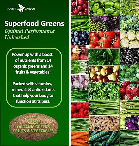 Miniatura 3 de Potent Garden Paquete de bienestar diario - Complejo Candida + verduras orgánicas de superalimentos