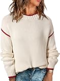 Womens Sweaters Crewneck Long Sleeve Knit Pullover Sweater Casual Fall Tops for Women 2025
