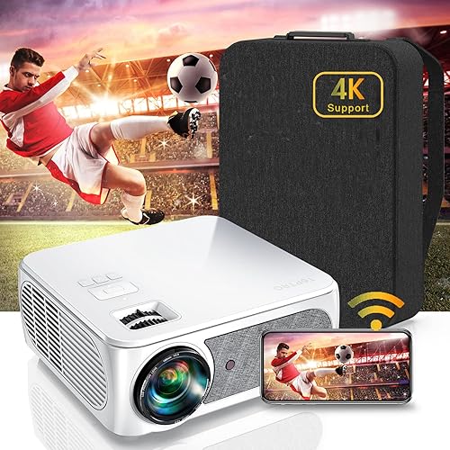 Proyector TOPTRO X3 Actualización 5G WiFi Bluetooth proyector 13000 lúmenes nativo 1080p Full HD proyector de video compatible con 4K 4P4D Keystone