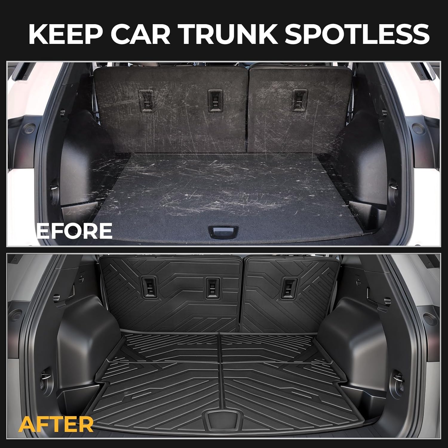 Floor Mats for Chevy Blazer Gas 2019-2026, All Weather Floor Mats Trunk Cargo Liner with Backrest Protectors and Door Sill Guards Accessories, Full Coverage Set (Not fit EV Models)