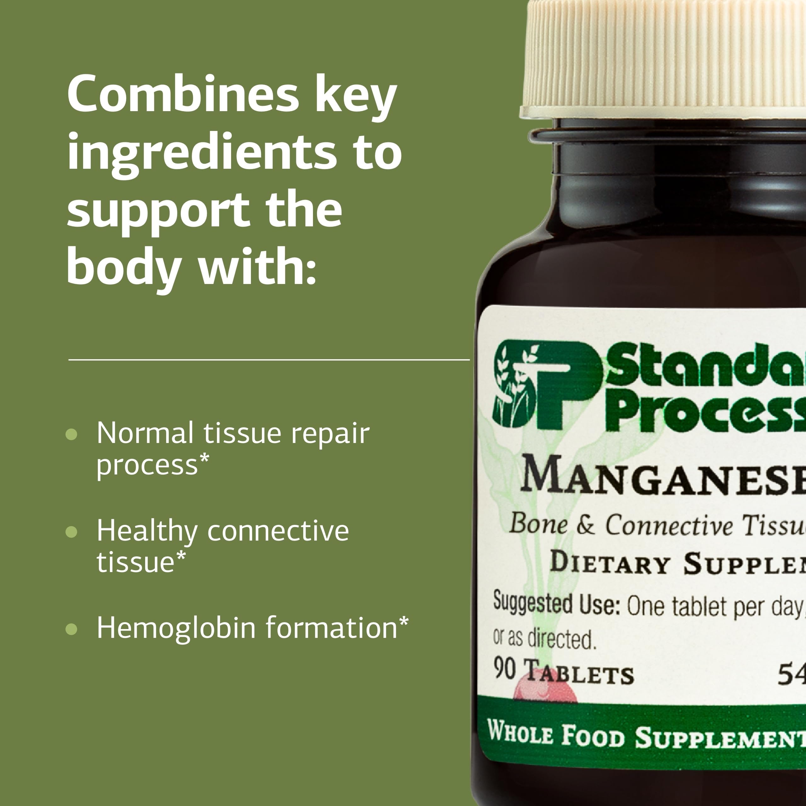 Standard Process Manganese B12, Bone & Connective Tissue, 90 Tablets — Amazon image 4