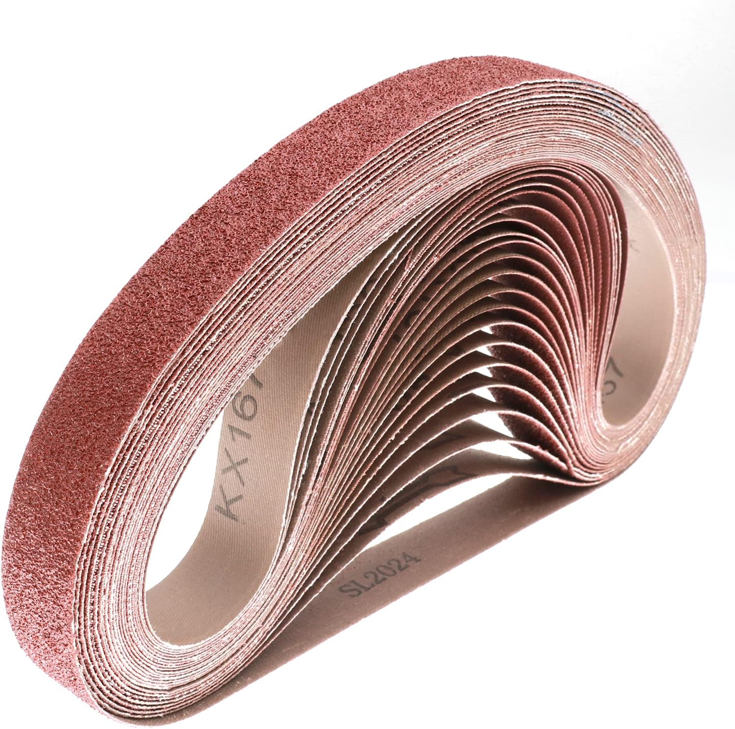 Lot De 15 Bandes Abrasives 1x30 Pouces - Grains 600 800 1000 - Pour Ponceuse à Bande