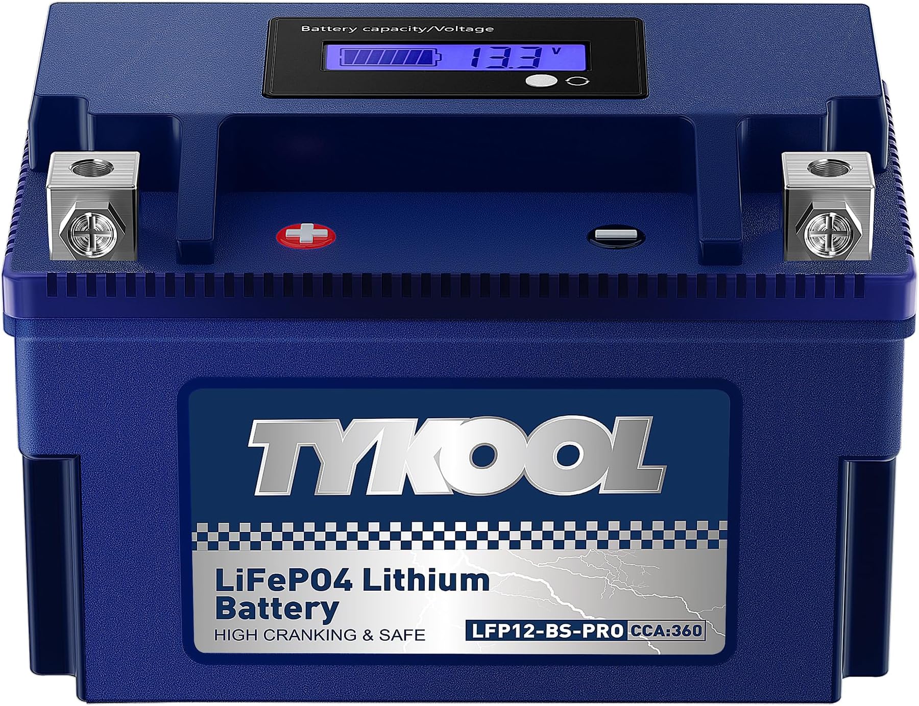 - YTX12-BS High Performance LiFePO4 Lithium Motorcycle Battery,360CCA,12V 6Ah,Digital Readout,Fits for Honda TRX250 Recon,Suzuki LT-F250 Ozark,BRP (CAN-AM) DS250 ATV,Polaris RZR UTV,Vespa 300cc Scooter