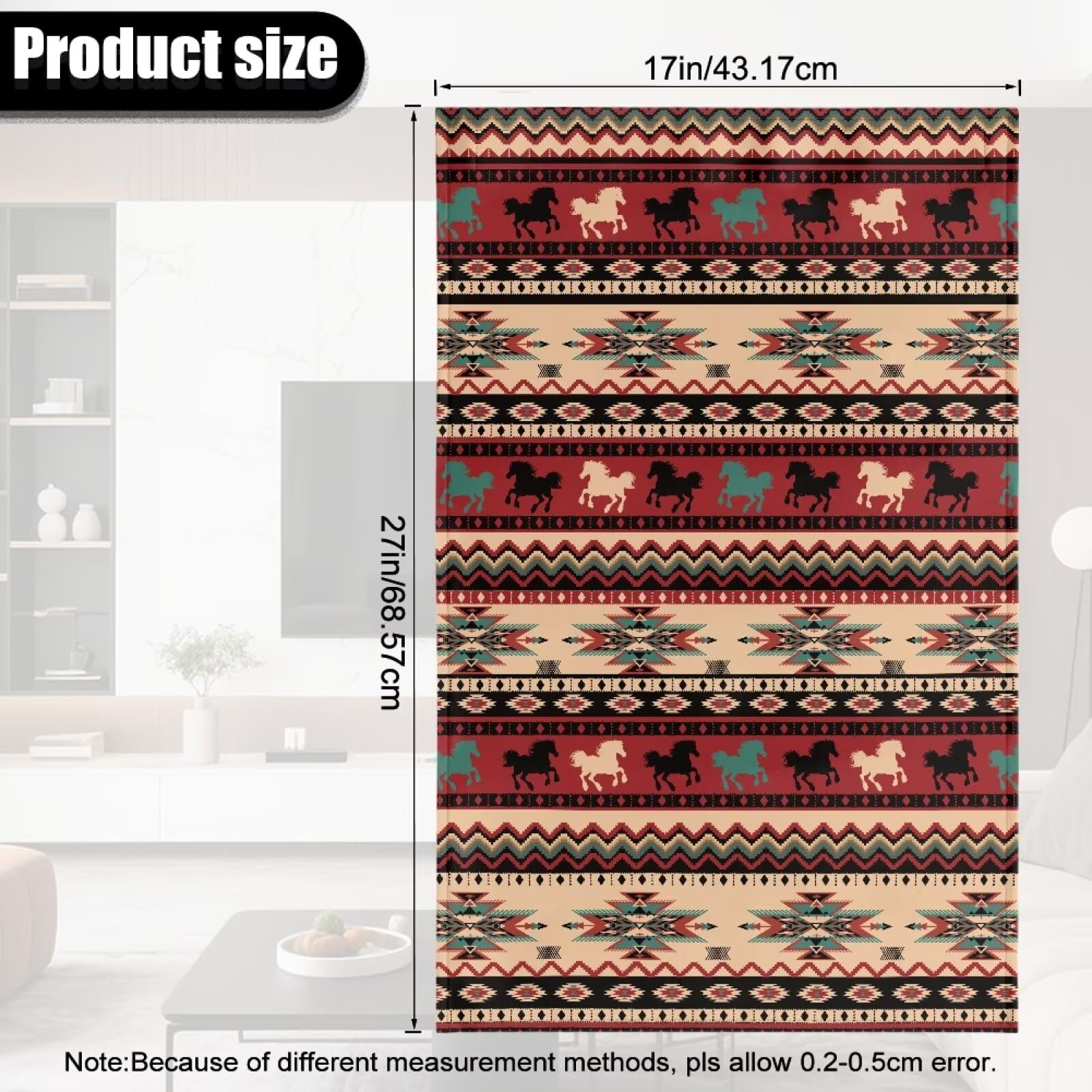 Housse de protection pour appuie-tête de chaise inclinable en cuir synthétique motif cheval aztèque tribal aztèque pour décoration de maison, salon, canapé, fauteuil inclinable