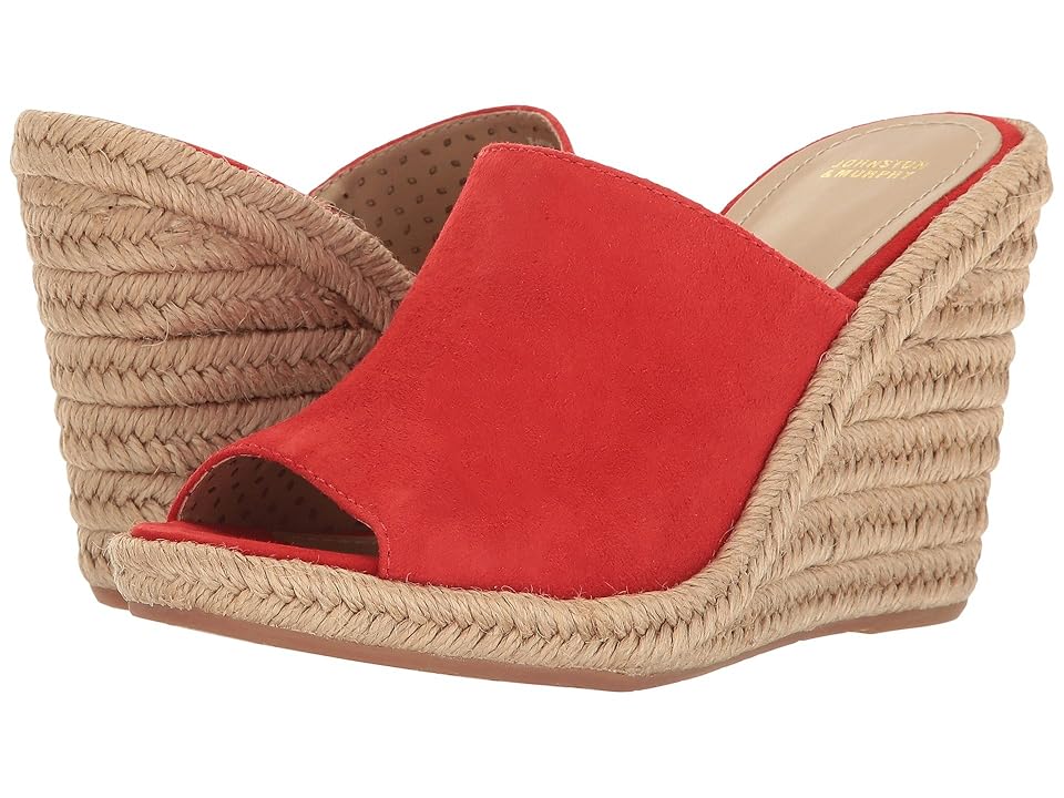 

Johnston & Murphy Myrah (Red Kid Suede) Women's Wedge Shoes