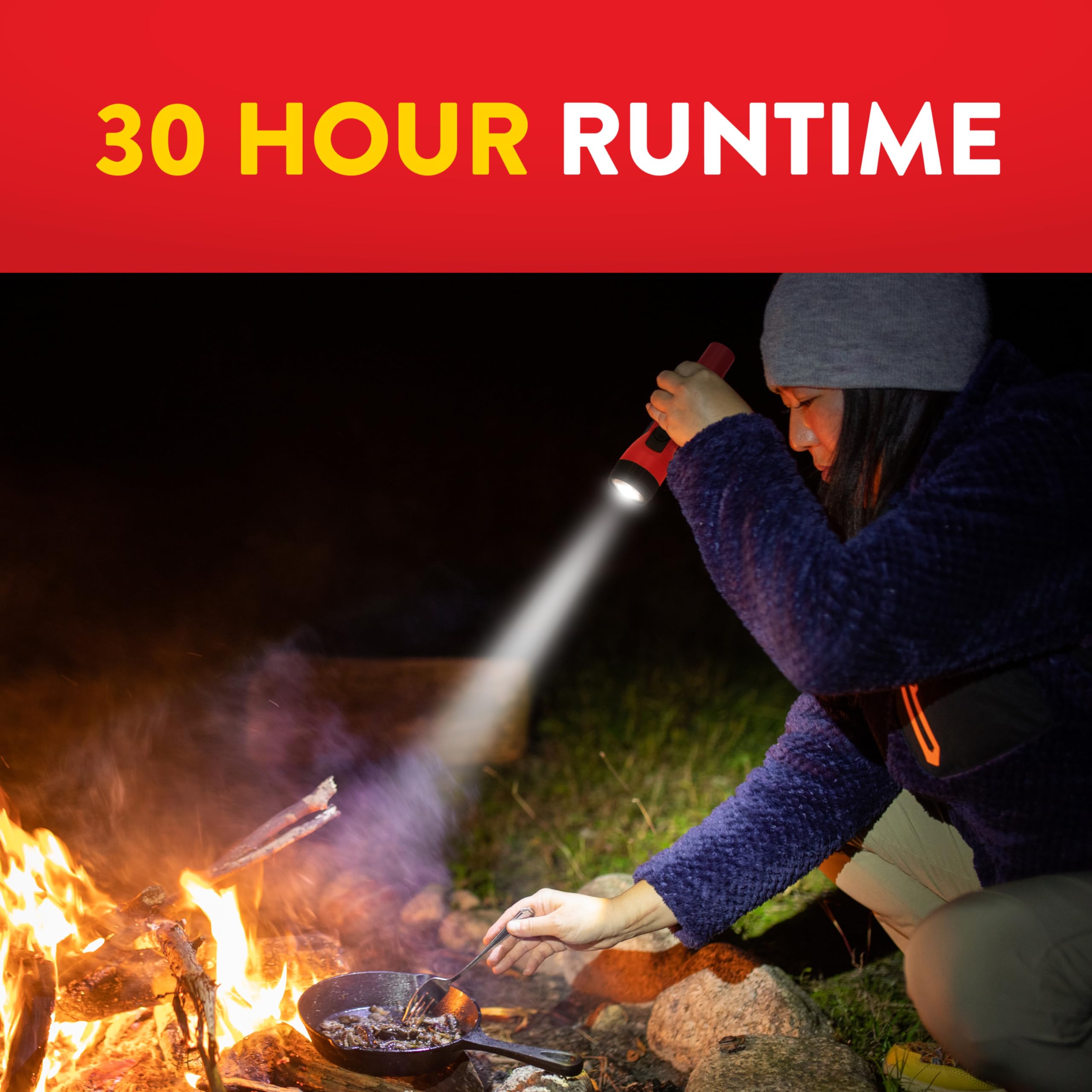 EVEREADY LED Flashlights (3-Pack), Bright Flashlights for Emergencies and Camping Gear, Power Outage Flash Light, AA Batteries Included