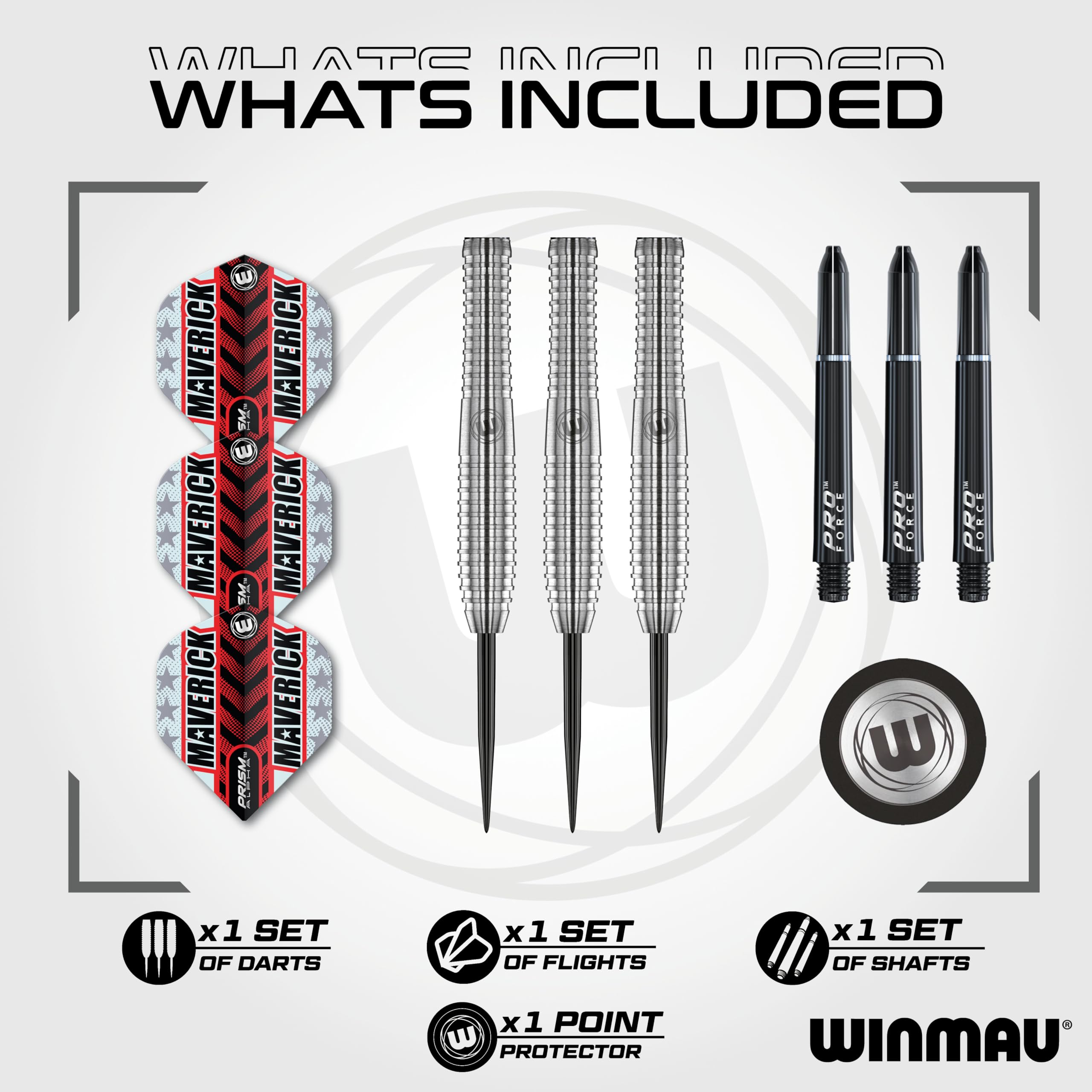 Amazon.co.jp: Winmau Maverick 24g プロフェッショナル スチール