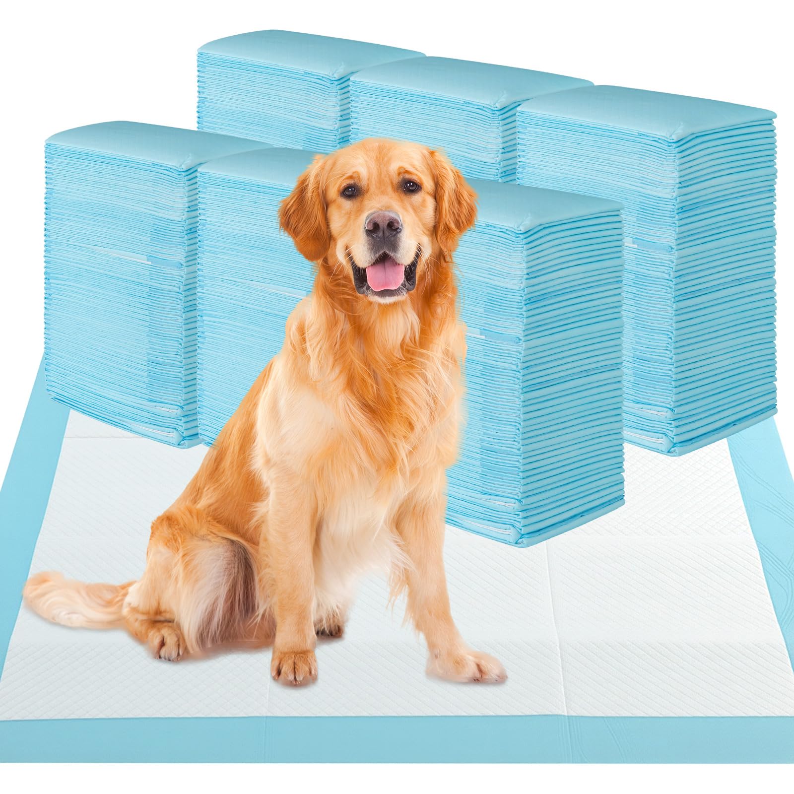 Maxmass Large Puppy Pads, 100/150/300 Packs Dog Training Pads, Super Absorbent & Quick-Drying, 6-Layer Leakproof Pet Pee Mats for Indoor Outdoor (90x90cm, 100, Packs)
