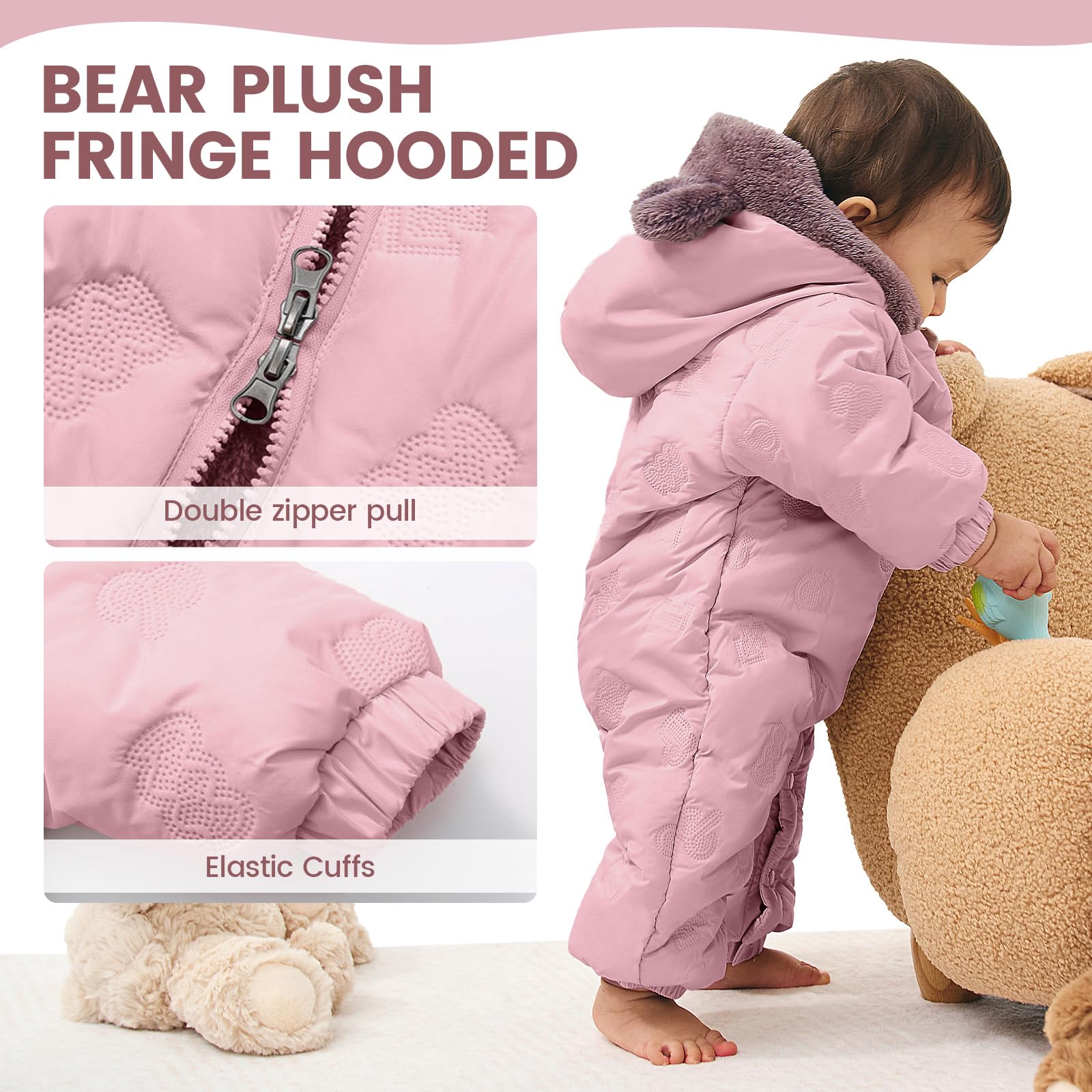 JiAmy C2-tz-pf08904 Trajes de nieve para bebés Unisex bebé