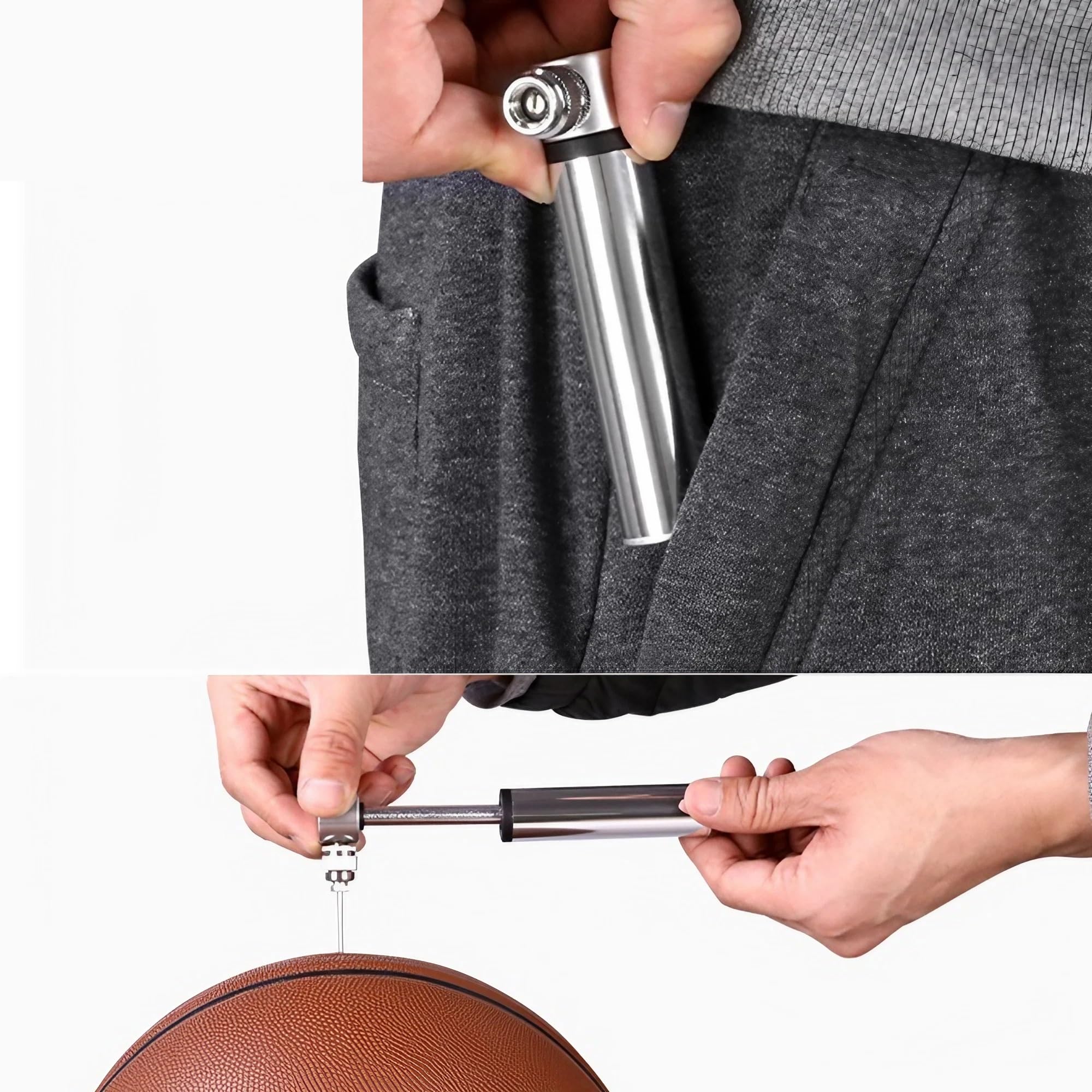 Bomba De Bicicleta Portátil Mini Bomba de Bicicleta 120 PSI, válvula Presta/Schrader Alta presión, Ultraligera y portátil