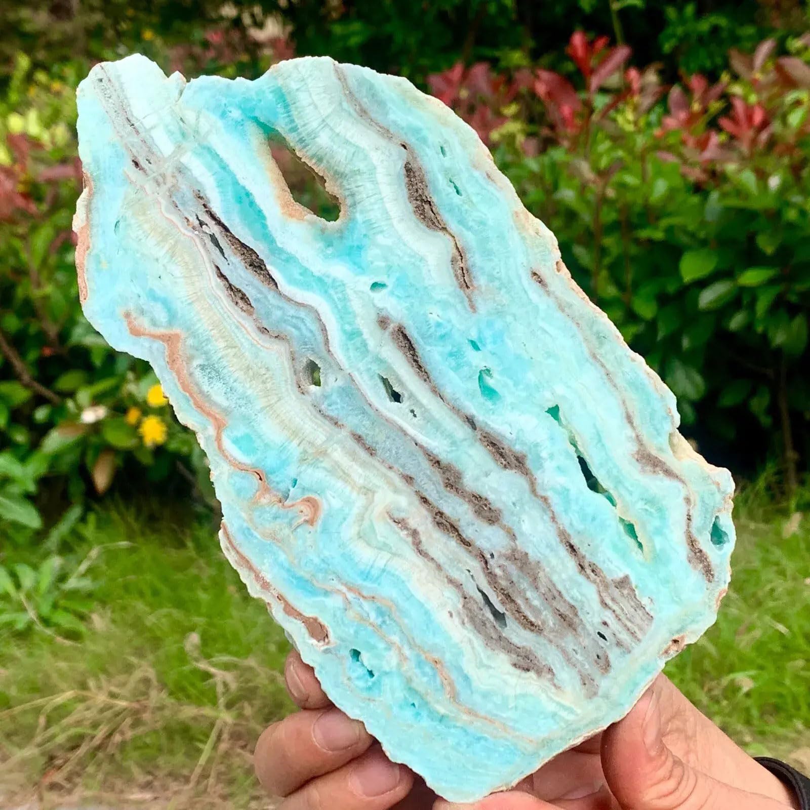 Rebanada De Hemimorfita De Cristal Natural, EspéCimen De Mineral De Hemimorfita, Cristales Curativos Naturales, Piedra En Bruto, Piedras Preciosas, Adorno De Escritorio,80~180g