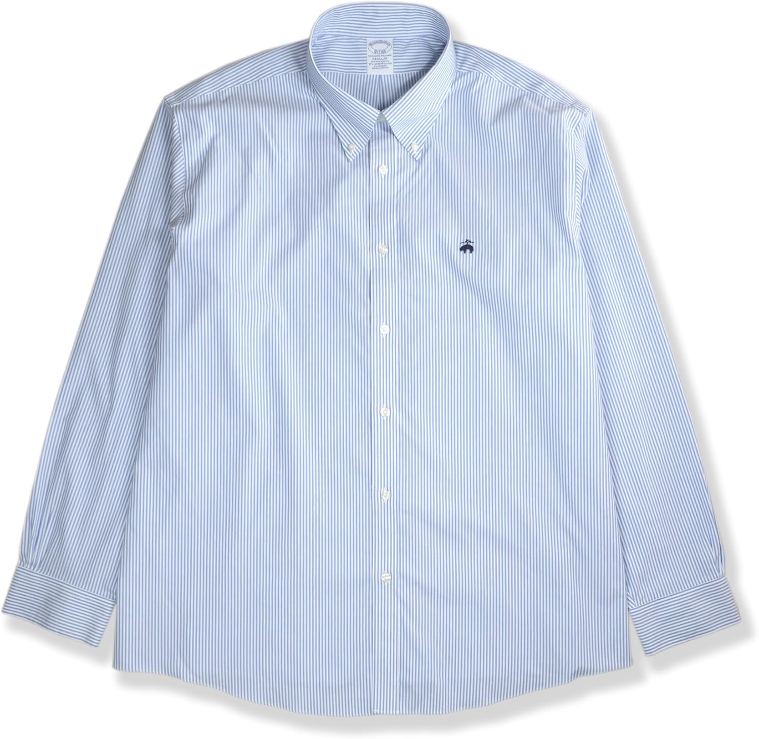 Brooks Brothers Mens Regent Fit Supima Cotton Stripes Button Down Shirt,