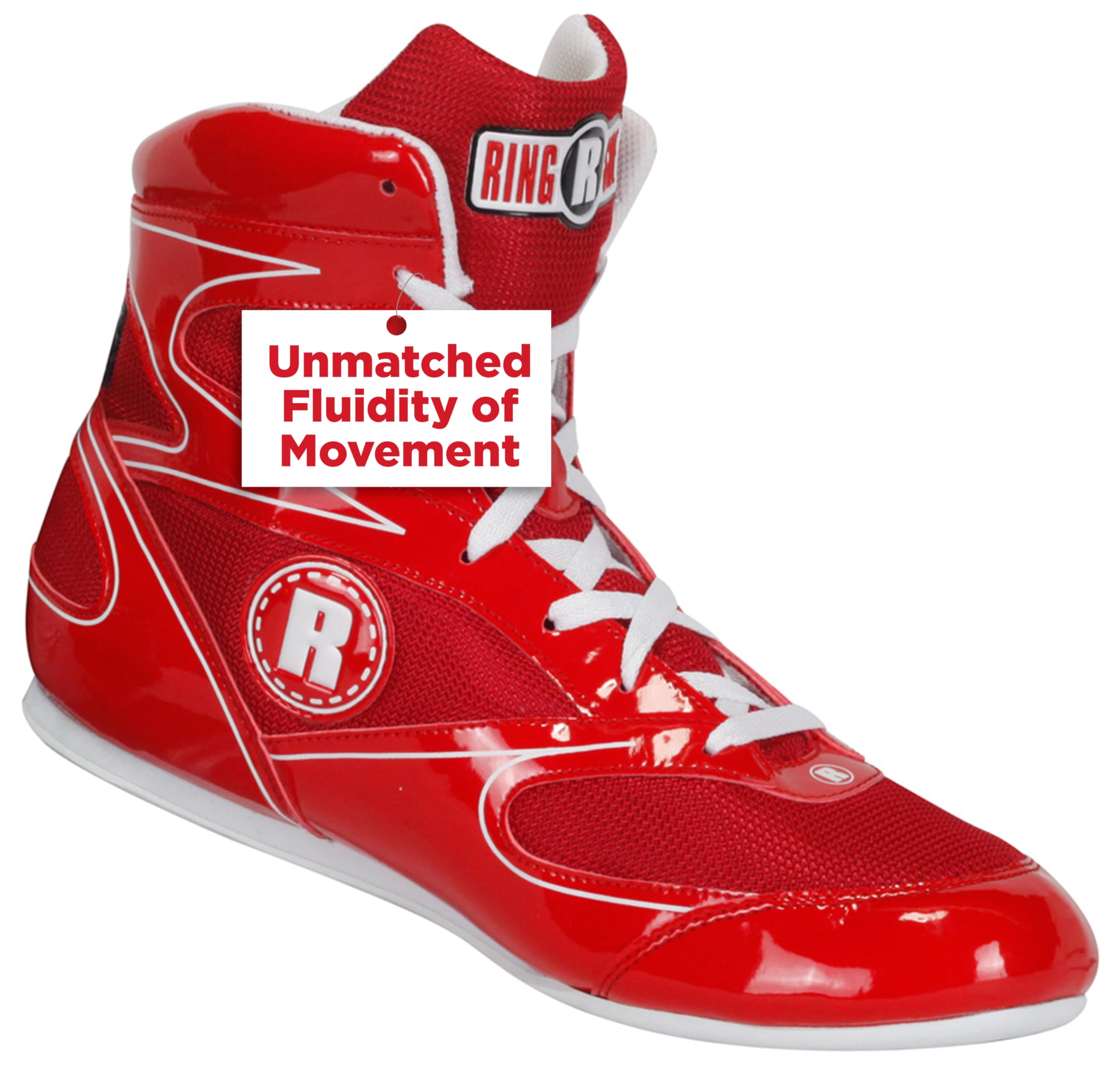 Ringside Diablo Boxing Shoes, Synthetic Leather Shoes for Men and Women, Lightweight, Low-Top Ankle Shoes for Boxing, Wrestling, Workout, Training, and Competition, Available in Different Sizes (2-13)