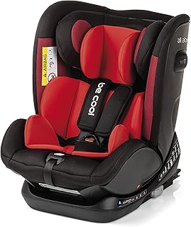 Be Cool All Aboard - Silla de coche grupo 0+ 1 2 3, de 0 a 36 kg, con isofix y top tether, arnés de 5 puntos, color lavastone