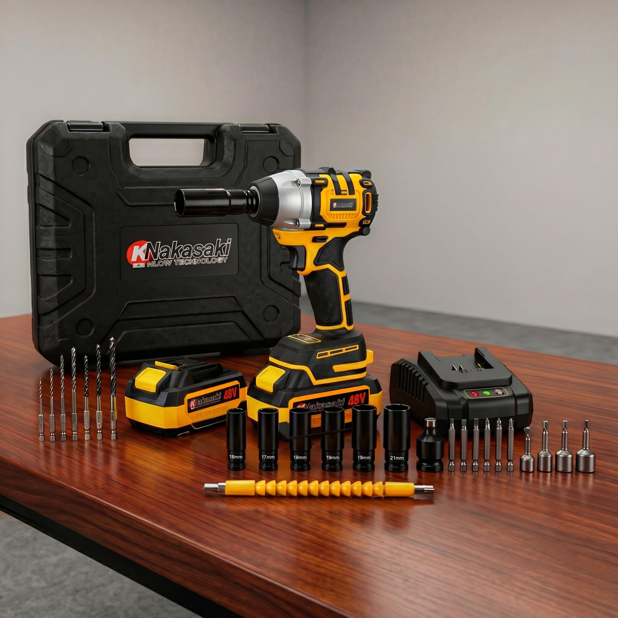 aki　Project X DENALI 1W,3W,5W セット Knakasaki Kit Chave de Impacto 3 em 1 48v Brushless 1/2pol