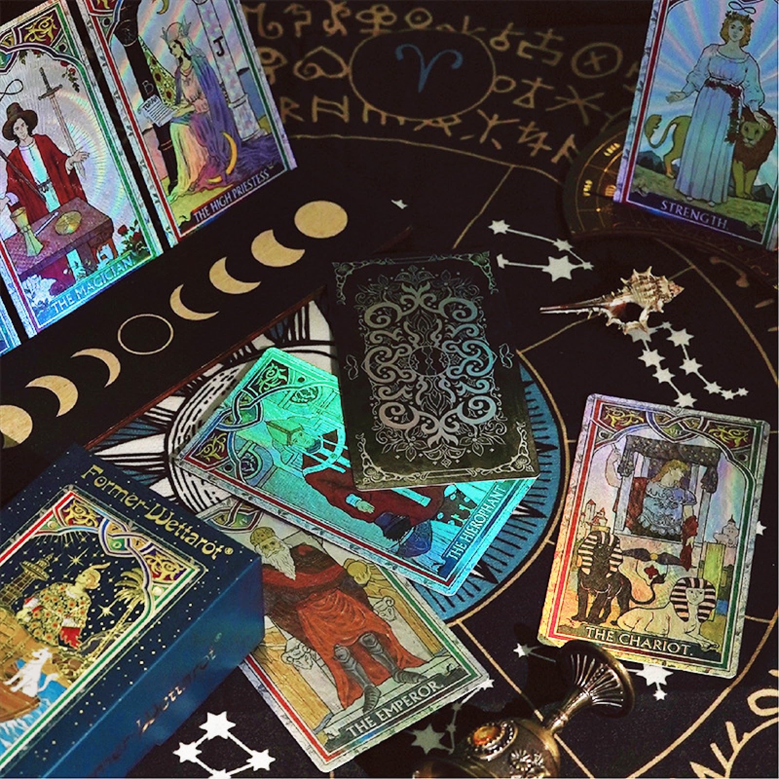 Jeu de cartes de tarot Waite Tarot - Cartes de tarot WITT - Convient aux débutants