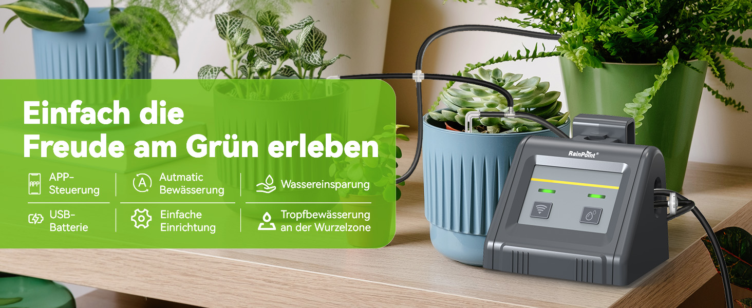 RAINPOINT WLAN Automatisches Bewässerungssystem