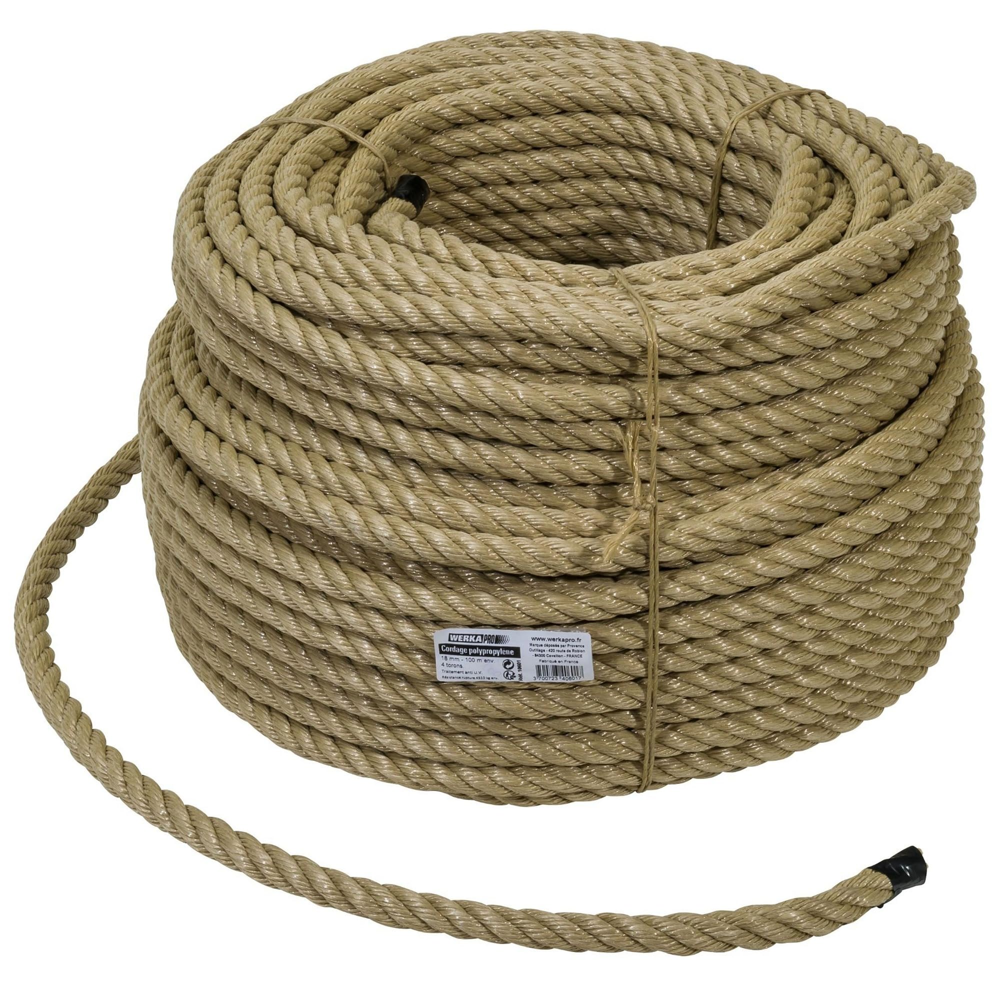 Werkapro lina polipropylenowa, Ø 18 mm x 100 m