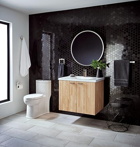 Miniatura 4 de Moen Kyvos BP3724BN - Toallero moderno de níquel cepillado de 24 pulgadas