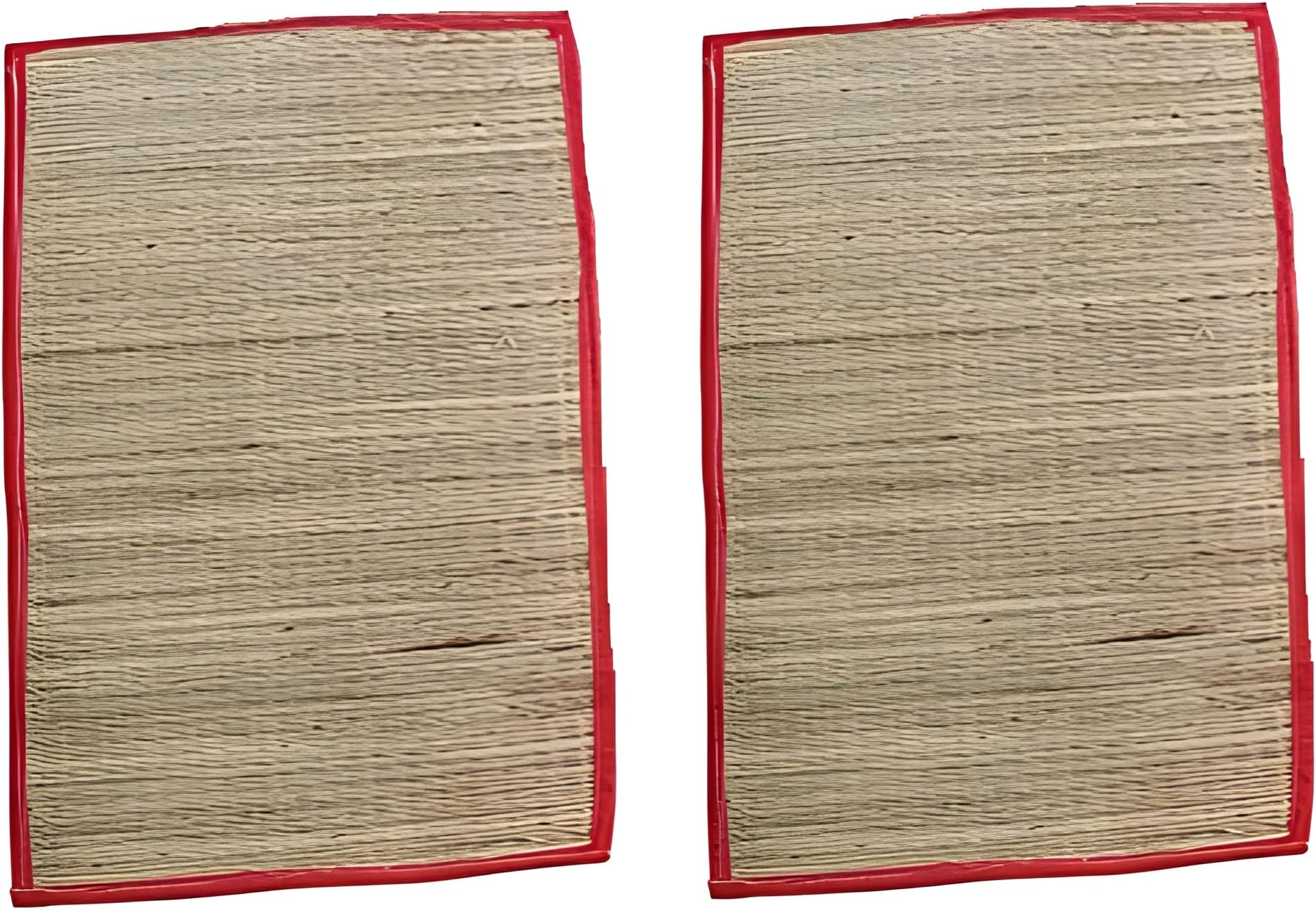 Pooja Ghar Organic Handmade Kusha Grass Mat Eco-Friendly Chatai Assan for Pooja Sitting Mat (18 * 23) (Pack of 02)