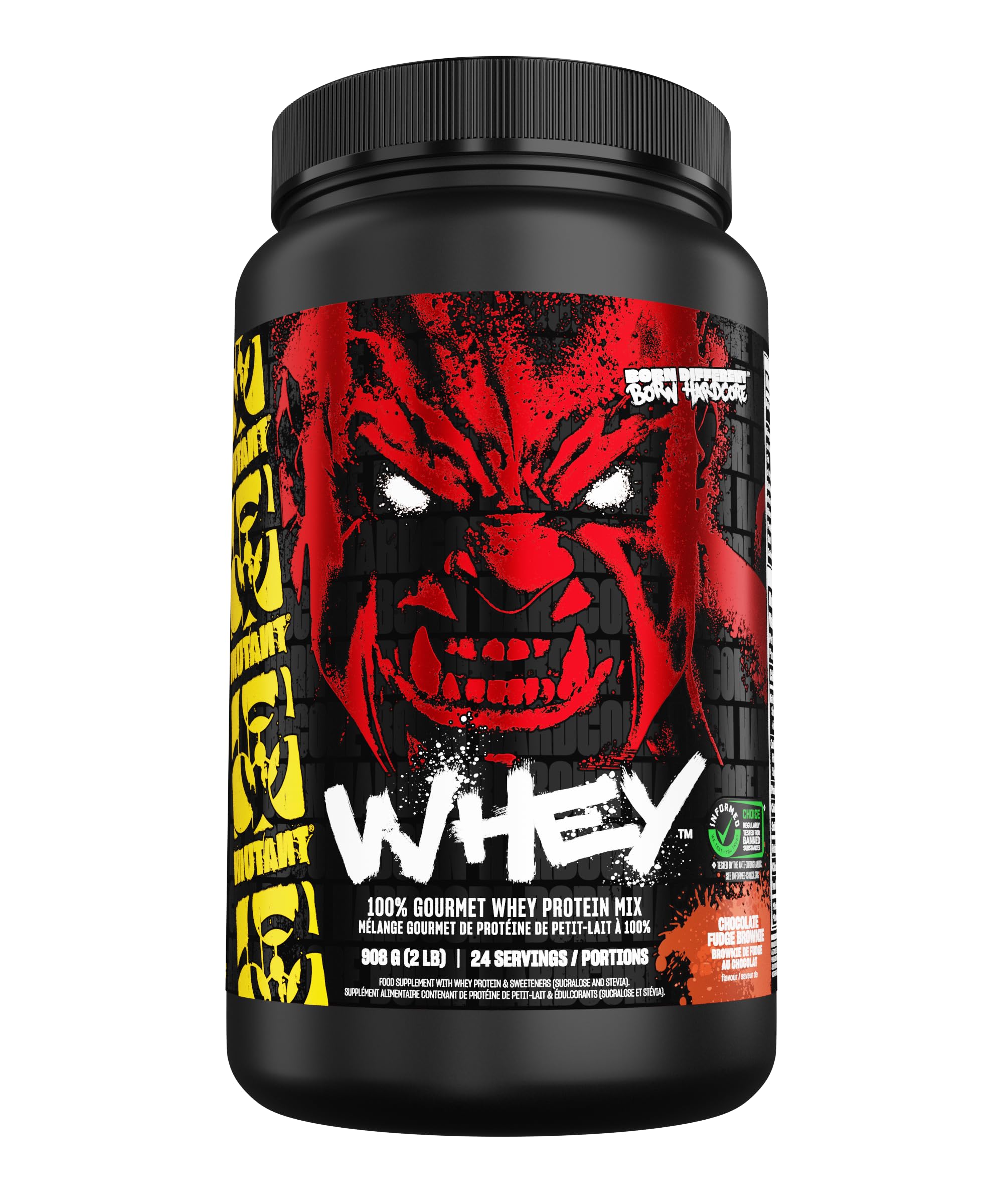 MUTANT Whey – 100% Białko Serwatkowe w Proszku – 22 g Białka – Szybko Wchłanialne i Łatwe do Trawienia – 908 g – Smak Chocolate Fudge Brownie