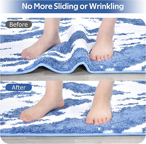 Miniatura 3 de OTraki Almohadilla antideslizante para alfombras de 2.9 x 3.2 pies para suelos de madera dura, se mantiene en su lugar y proporciona protección y