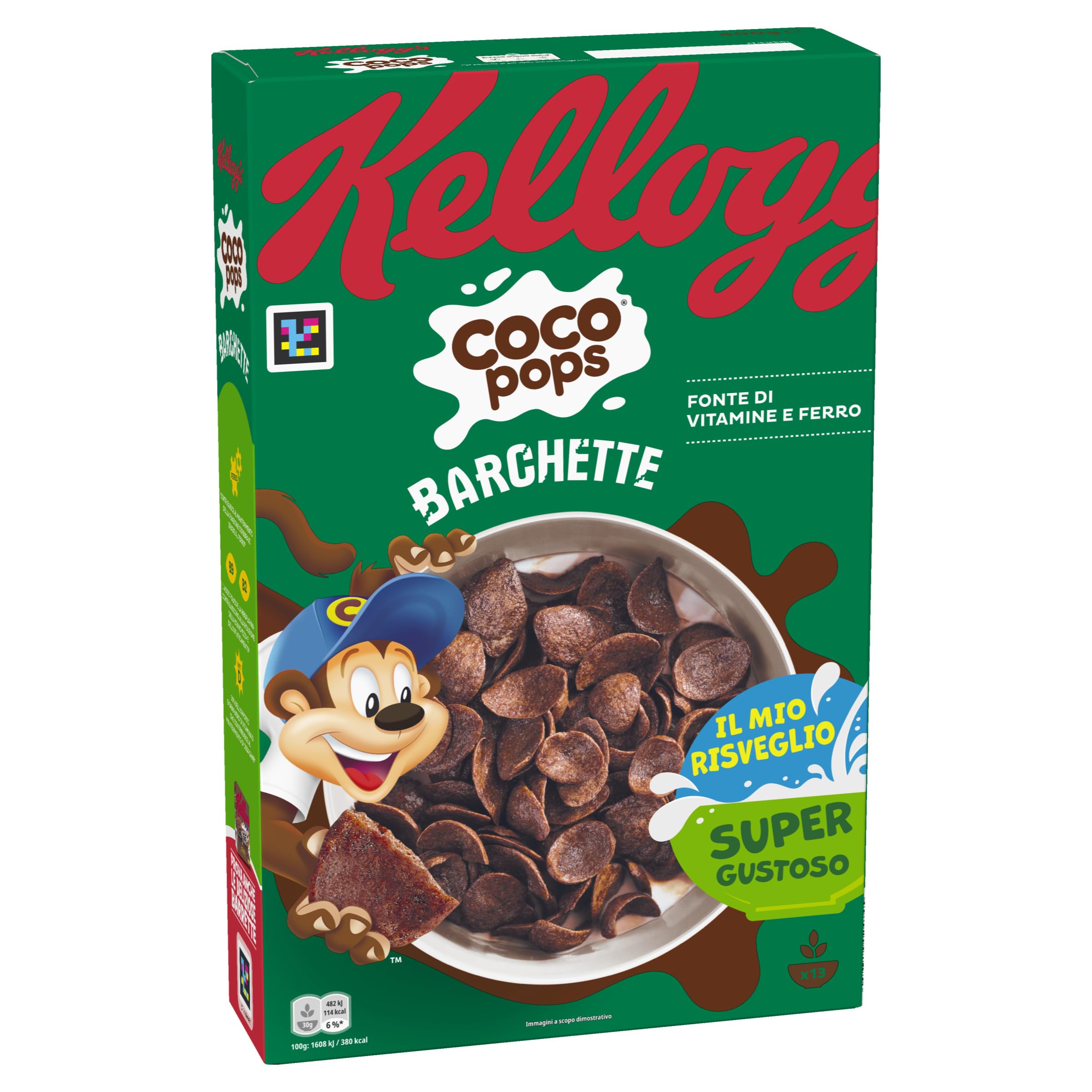 Kellogg's Coco Pops | Barchette al Cioccolato | con Frumento Tostato e Cioccolato | Confezione Singola da 400g (1 x 400g) - 3