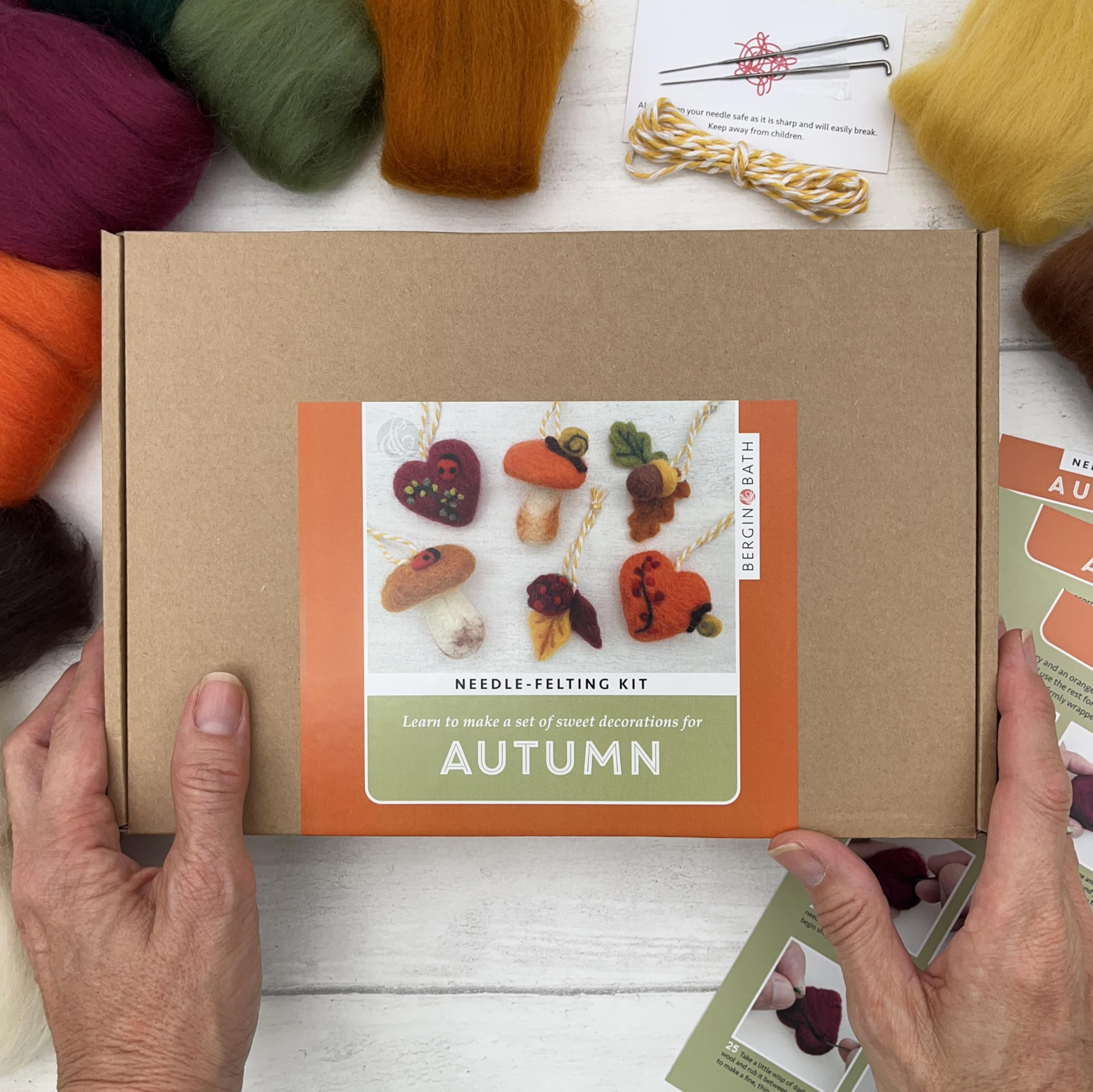 Bergin & Bath Needle Felting Kit, Autumn Decorations - Image 2