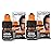 LOreal Paris Men Expert One Twist Mess Free Permanent Hair Color, Mens Hair Dye to Cover Grays, Easy Mix Ammonia Free Application, Dark Brown 03, 2 Application Kit