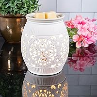 Vista 2 de Scentsationals Calentador de cera derretida, calentador de cera para derretir cera perfumada, colección Boho Rococco, derretidor de cera de vela