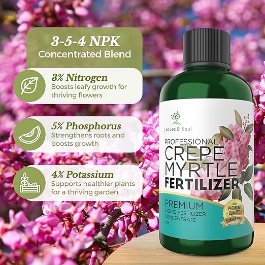 Fertilizante Líquido para Crepe Myrtle 3-5-4 Concentrado 8 oz miniatura 4