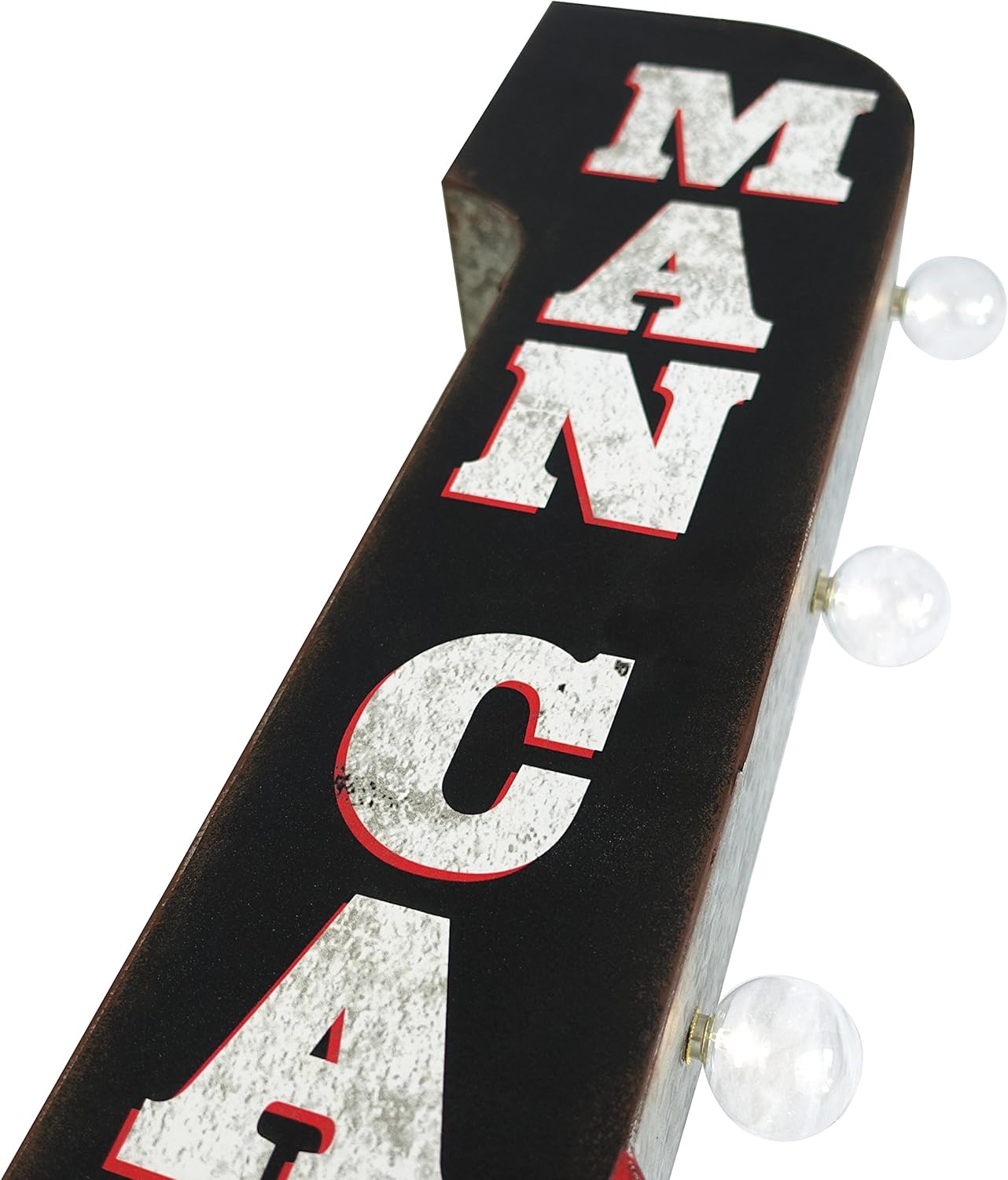 Up To 40% OFF Man Cave Reproduction Vintage Advertising Sign - Battery Powered LED Lights, Double Sided Metal Wall Mounted - 30 x 11 x 4 inches Lowest Price Man Cave Reproduction Vintage Advertising Sign - Battery Powered LED Lights, Double Sided Metal Wall Mounted - 30 x 11 x 4 inches