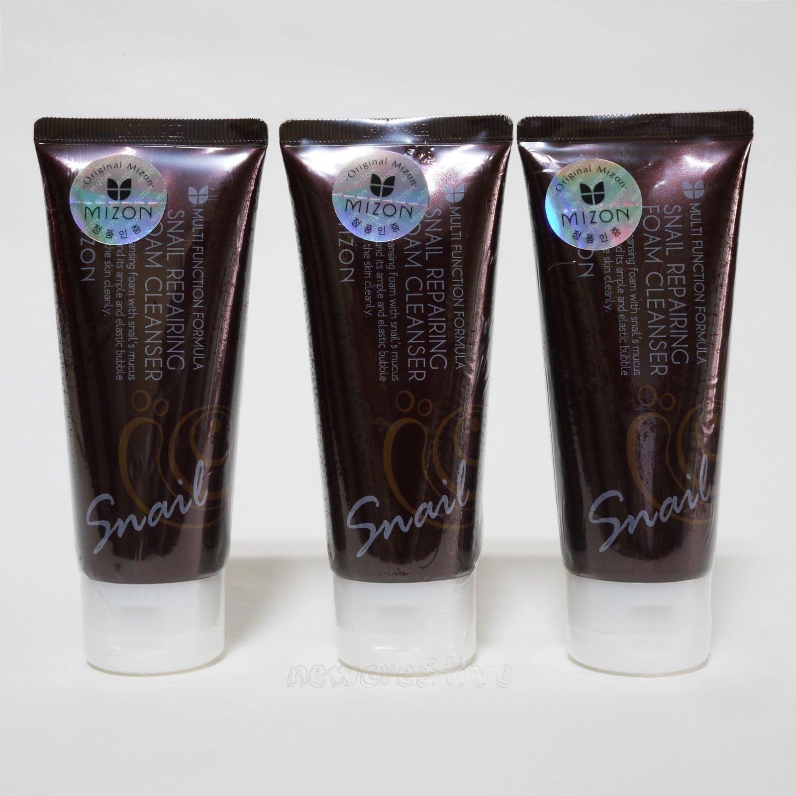Mizon Snail Repairing Foam Cleanser 60ml X 3 Tube Pore Blackhead Dead Skin Cell