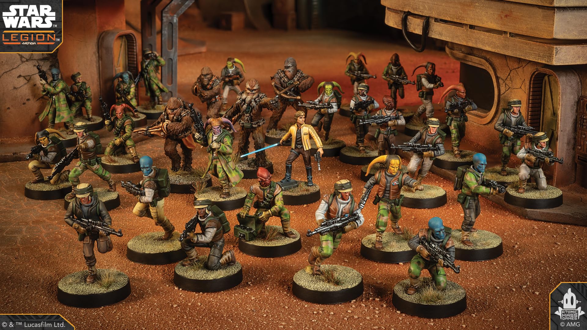 Atomic Mass Games | Star Wars: Legion Rebel Alliance Starter Set | Miniature Game Starter Set, Compatible With Star Wars Legion, Luke Skywalker, 36 Miniatures | 2 Players | 90 Minutes